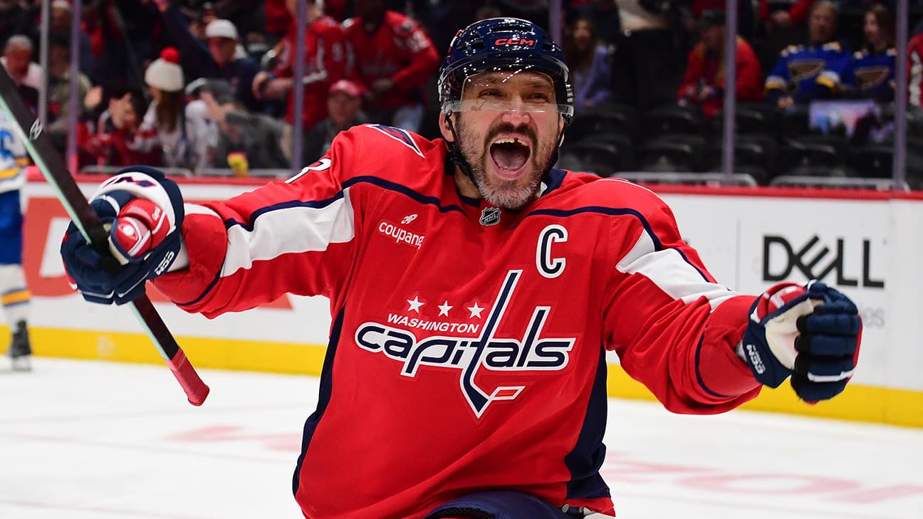 Alex Ovechkin action shot