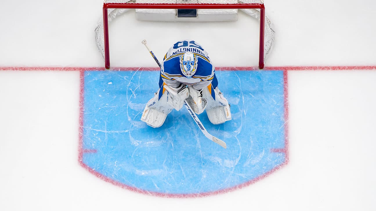 Jordan Binnington action shot