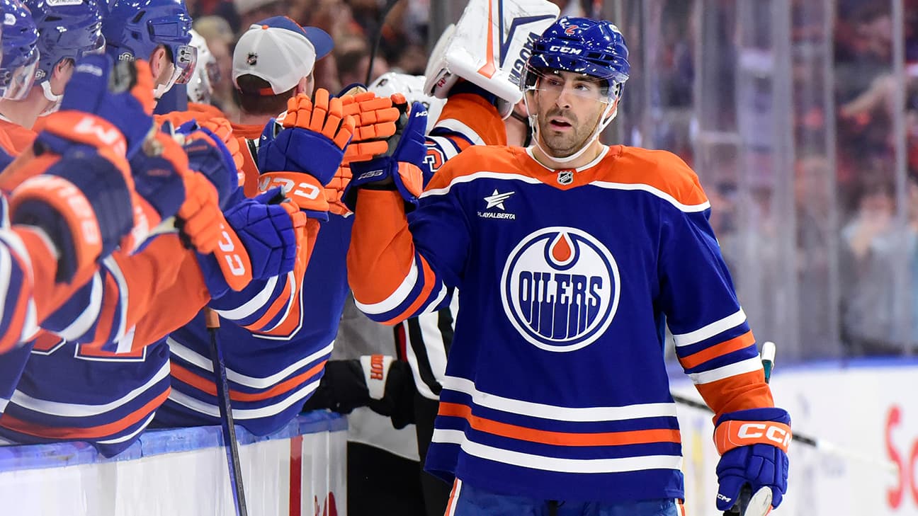 Evan Bouchard action shot