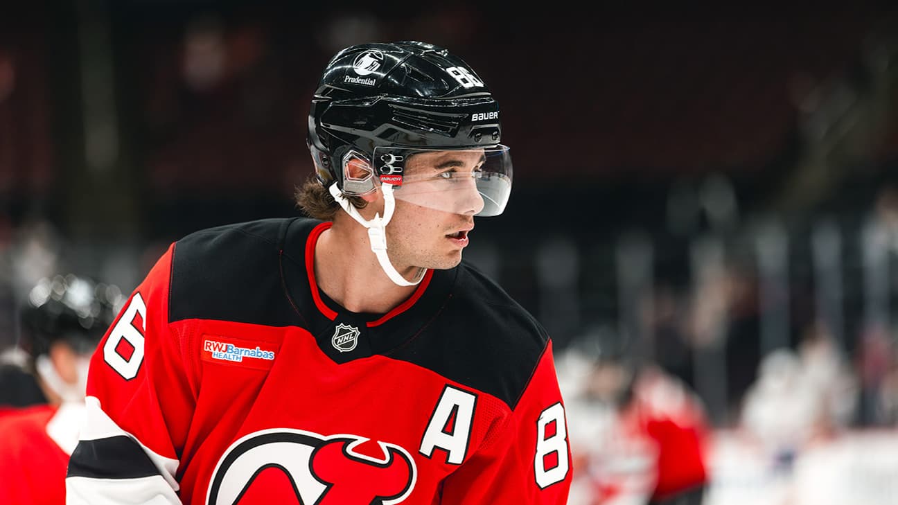 Jack Hughes action shot