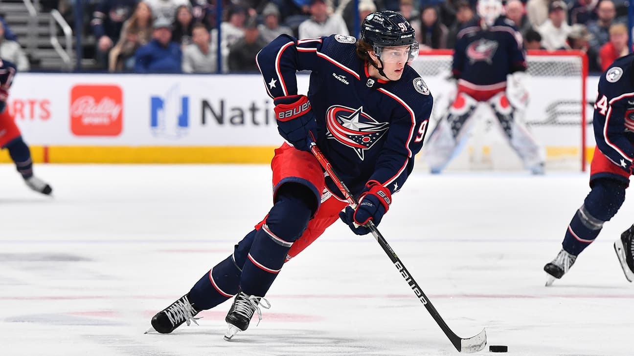 Kent Johnson action shot