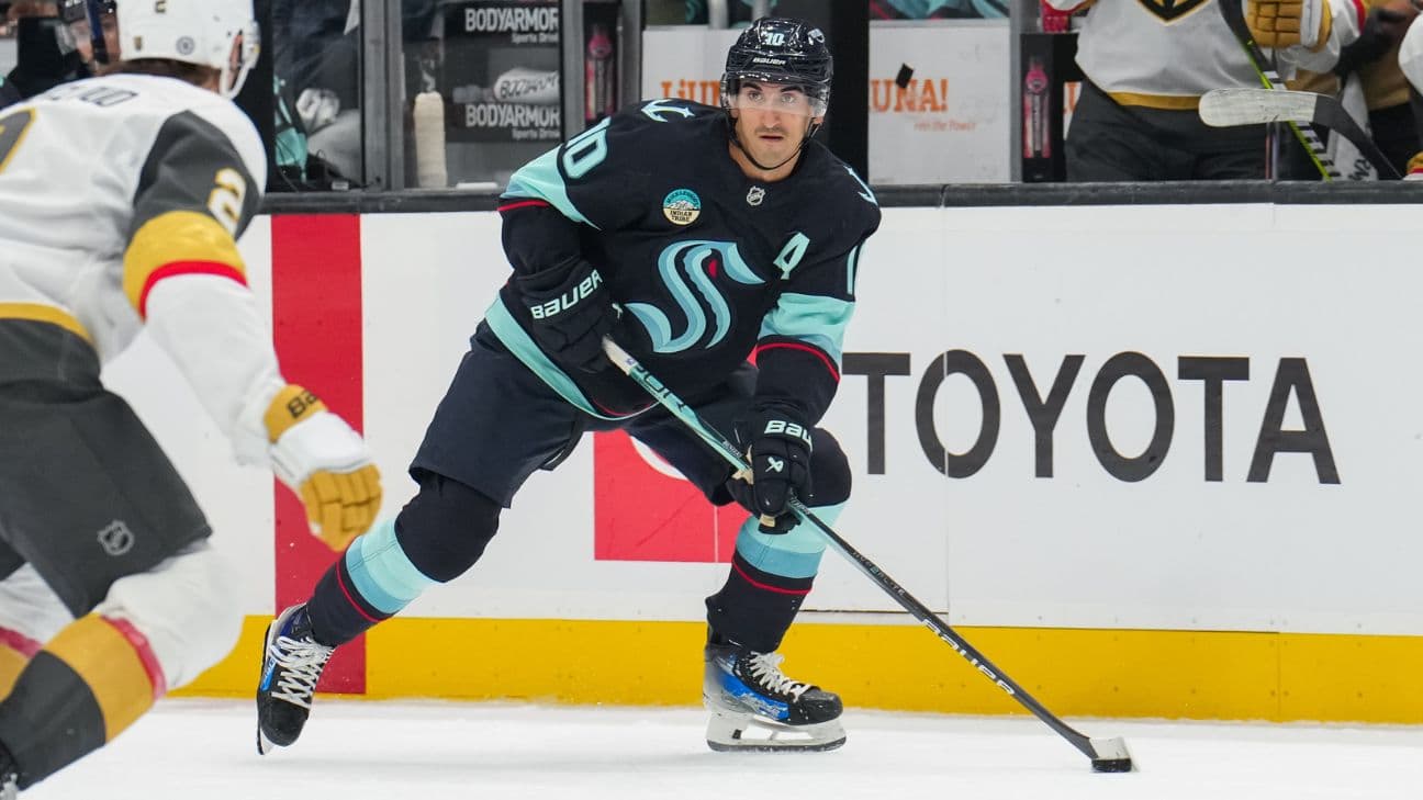 Matty Beniers action shot