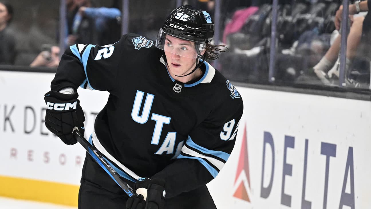 Logan Cooley action shot