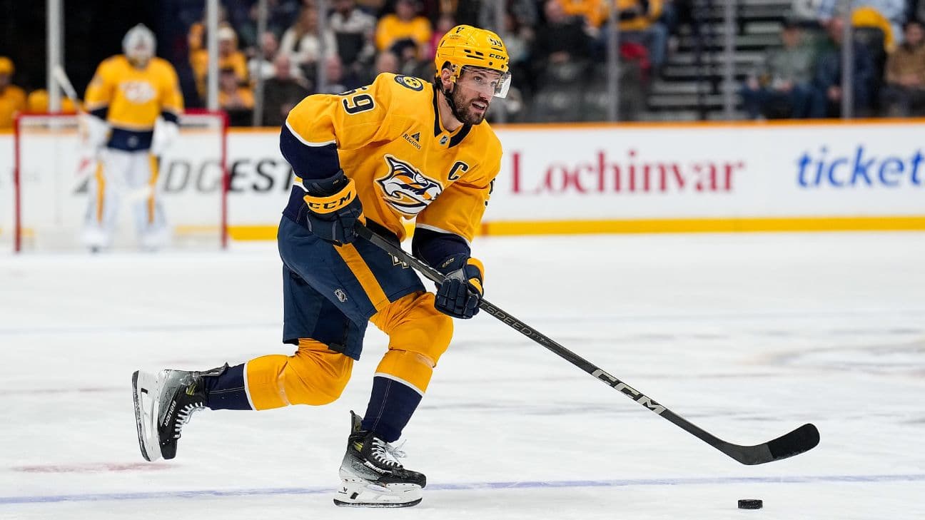 Roman Josi action shot