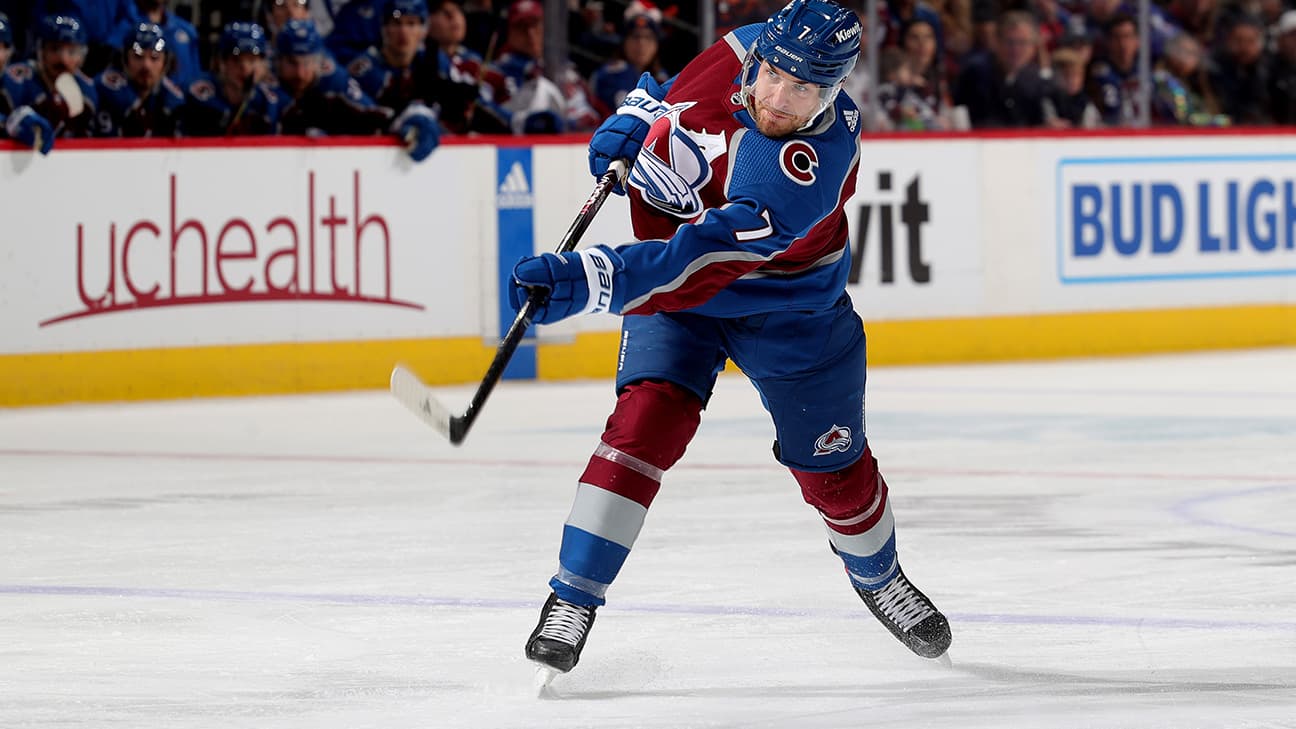 Devon Toews action shot