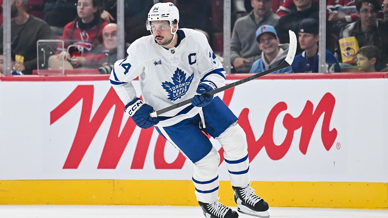 Auston Matthews action shot