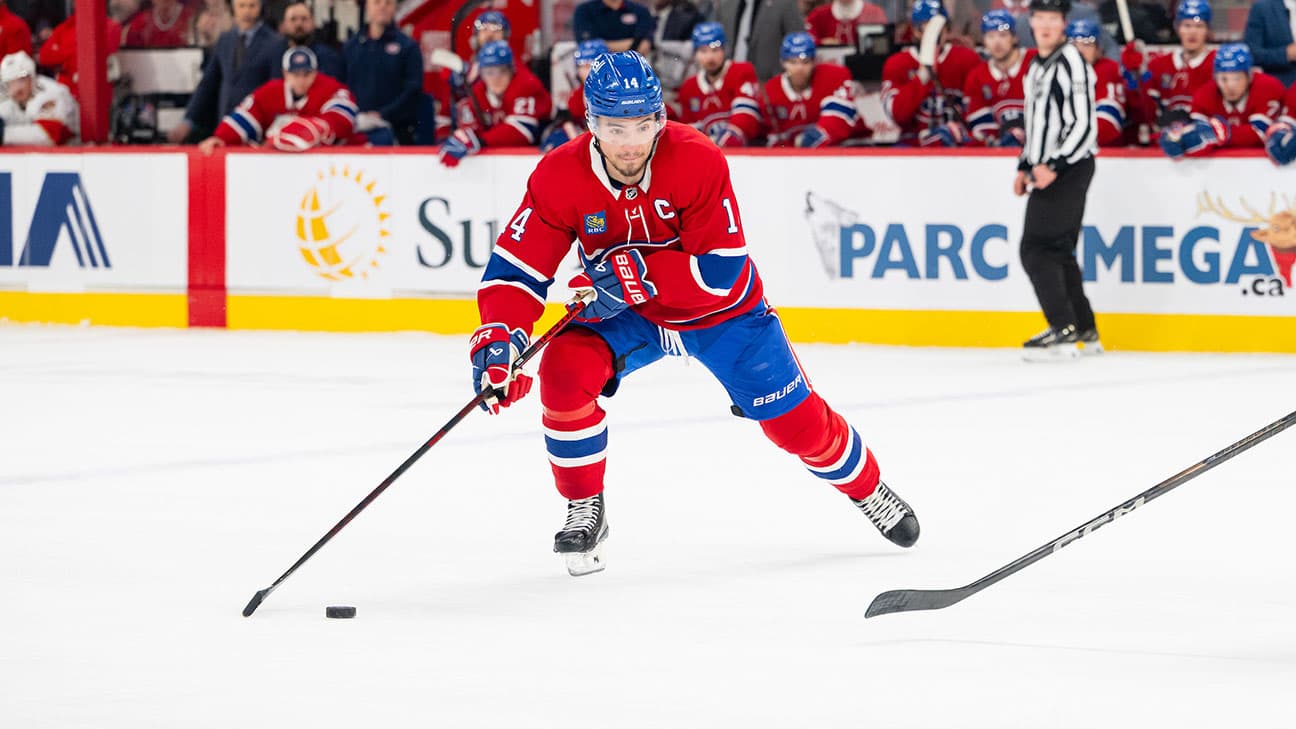 Nick Suzuki action shot