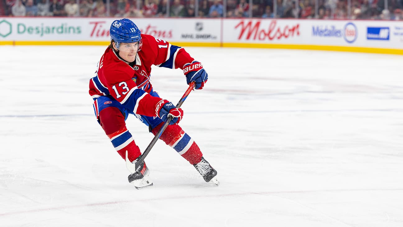 Cole Caufield action shot