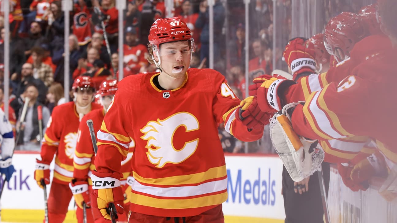 Connor Zary action shot