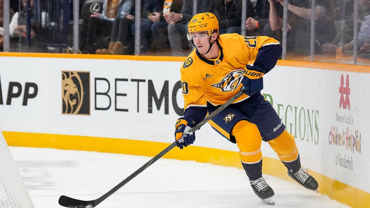 Justin Barron action shot